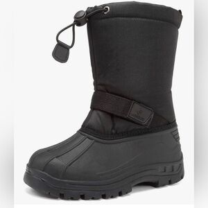 NWT Kids Black Winter Snow Boots - Sz 2